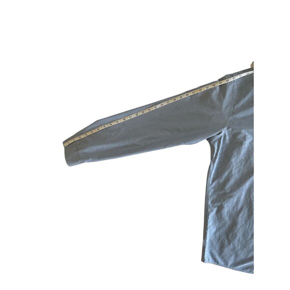 Eddie Bauer Mens Classic Button-Up Shirt TXL Microcheck Long Sleeve Blue READ - Picture 7 of 10